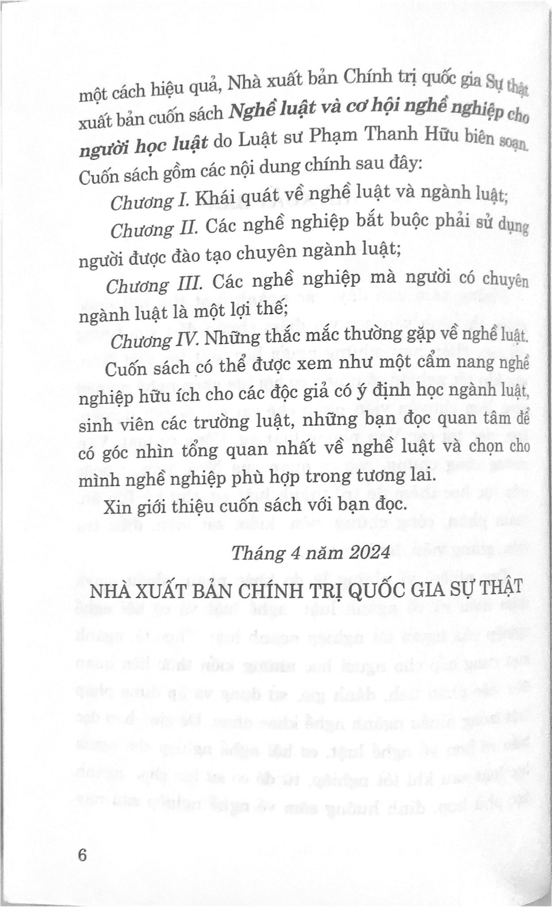 Nghề Luật và cơ hội nghề nghiệp cho người học luật