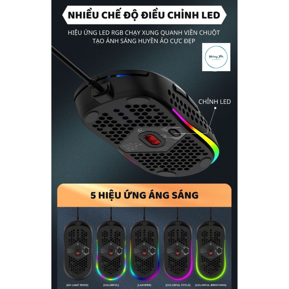 Chuột Cơ Gaming Chuyên Chơi Game Máy Tính PC Laptop M8 PRO 2022 Thế Hệ Mới LED RGB Nhiều Chế Độ, DPI 6 Mức