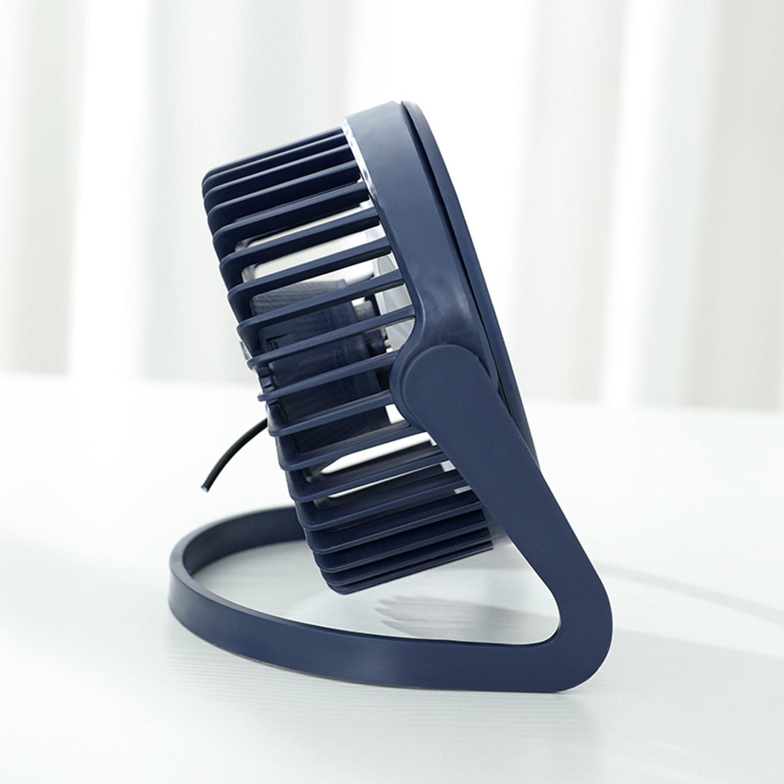 Small Desk Fan, Cooling Mini Fan, Speed Adjustable Rechargeable Quiet Portable Desktop Personal Fan Table Fan for Office Desktop Dorm Car Home
