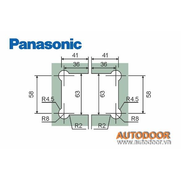 Bản lề cửa kính phòng tắm loại kính kính 135o-Panasonic-BLJ-002B/2T - Hàng chính hãng