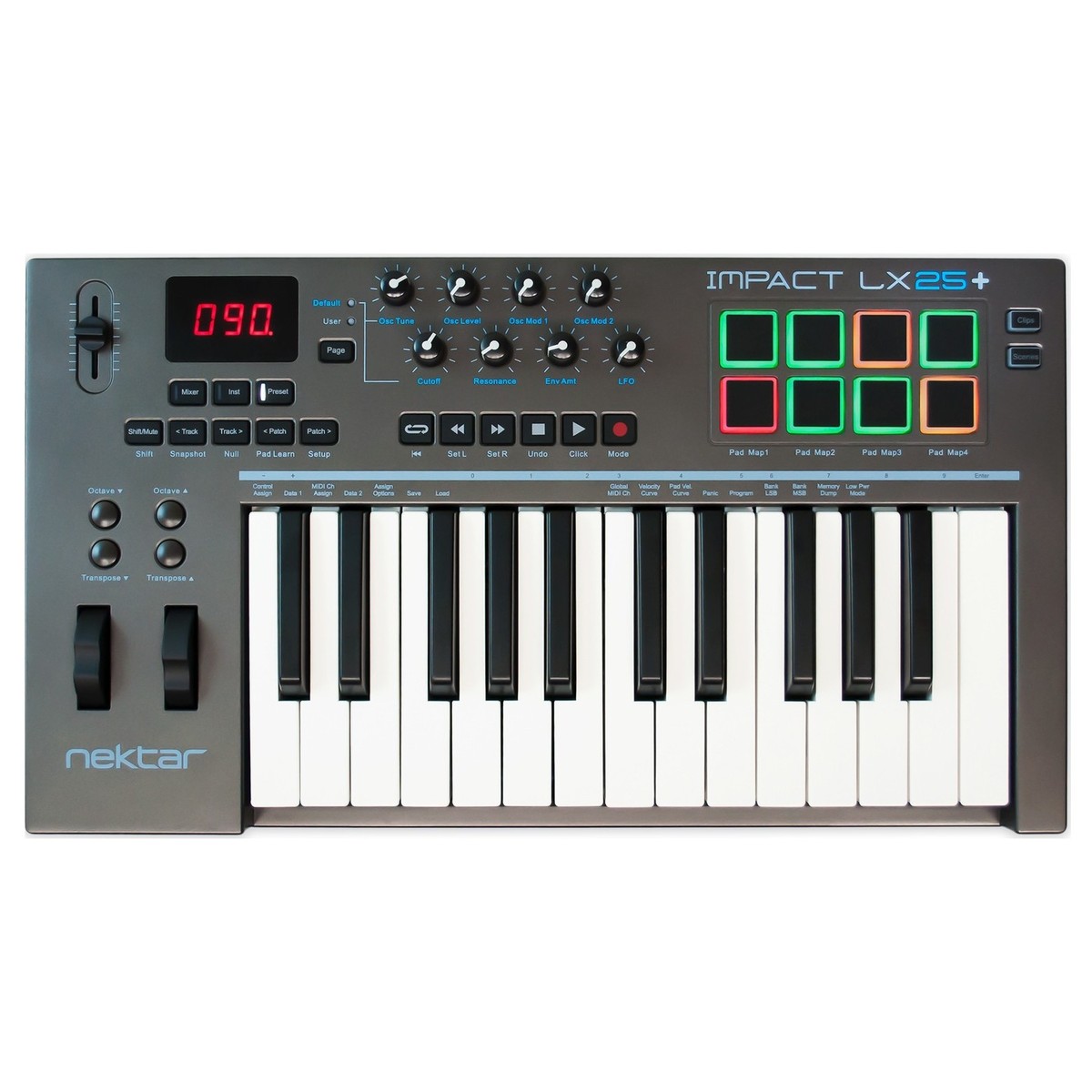 Keyboard Phối Nhạc Chuyên Nghiệp - Nektar Impact LX25+, LX49+, LX61+, LX88+ (Hàng Nhập Khẩu)