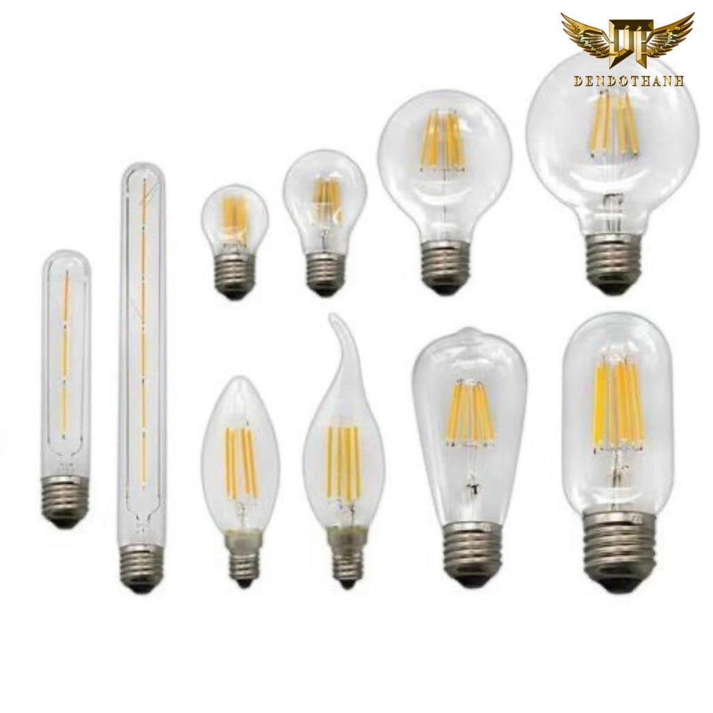 Bóng đèn led giả sợi đốt edisen dài T30 công suất 4w ánh sáng vàng hiện đại dễ dàng thay thế lắp đặt đui xoáy E27 (HÀNG NHẬP KHẨU)