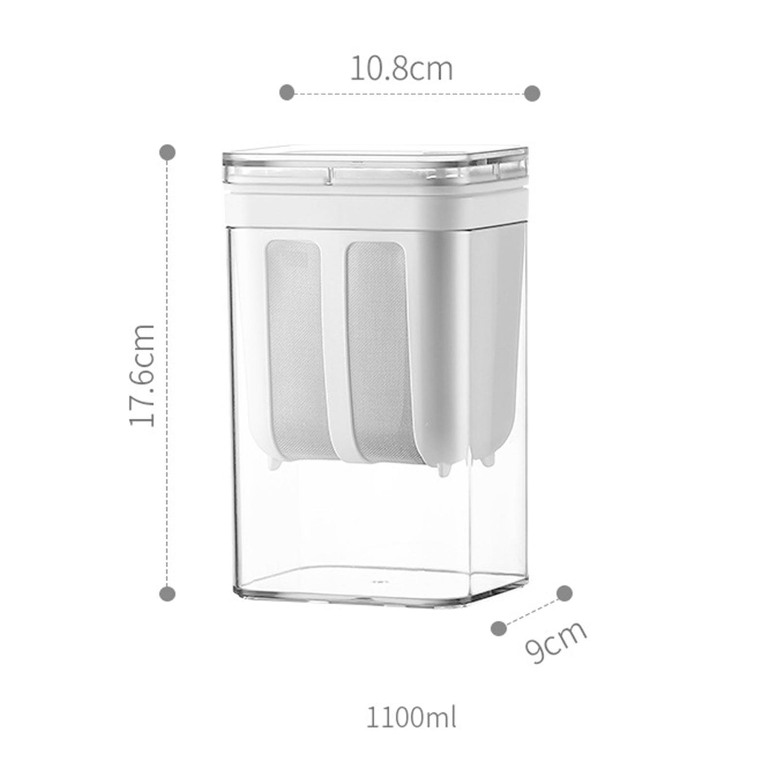 Yogurt Strainer Maker Food Strainer Household 1100ml Reusable Yogurt Filter,Juice Filter Soya Bean Milk Filter Cup for Picnic