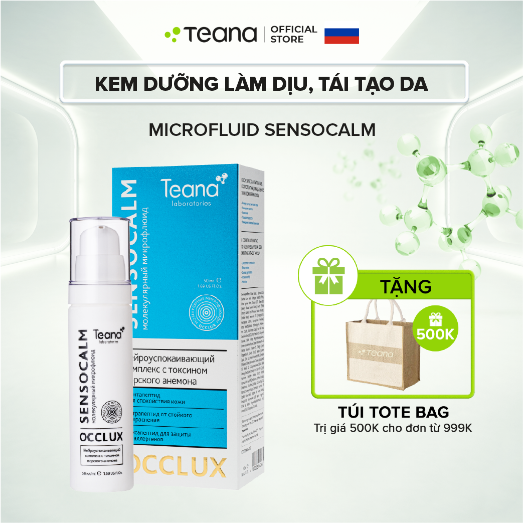 Kem dưỡng Teana Occlux Molecular Microfluid Sensocalm làm dịu, tái tạo da