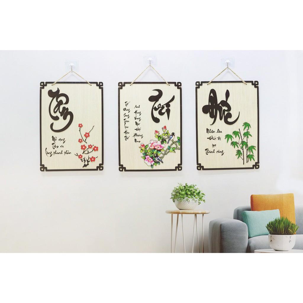 Tranh gỗ chữ HƯỚNG TÂM THIỆN LƯƠNG dùng để trang trí decor gia đình nhắc nhở con người luôn hướng đến điều thiện