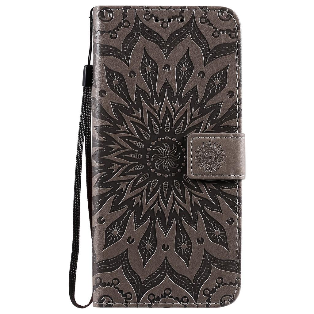 Bao da điện thoại bằng da PU mềm nắp lật có ngăn đựng thẻ cho OPPO A15 F17 Pro Realme 5 6i C3