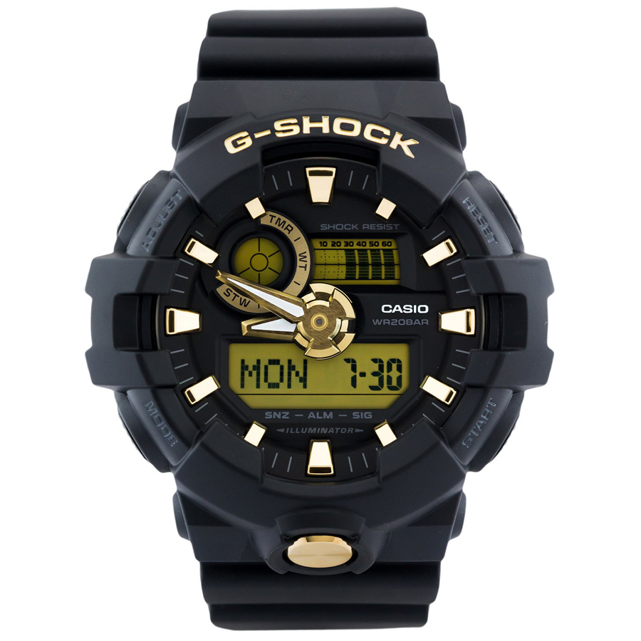 Đồng hồ nam dây nhựa Casio G-Shock chính hãng GA-710B-1A9DR (53mm)