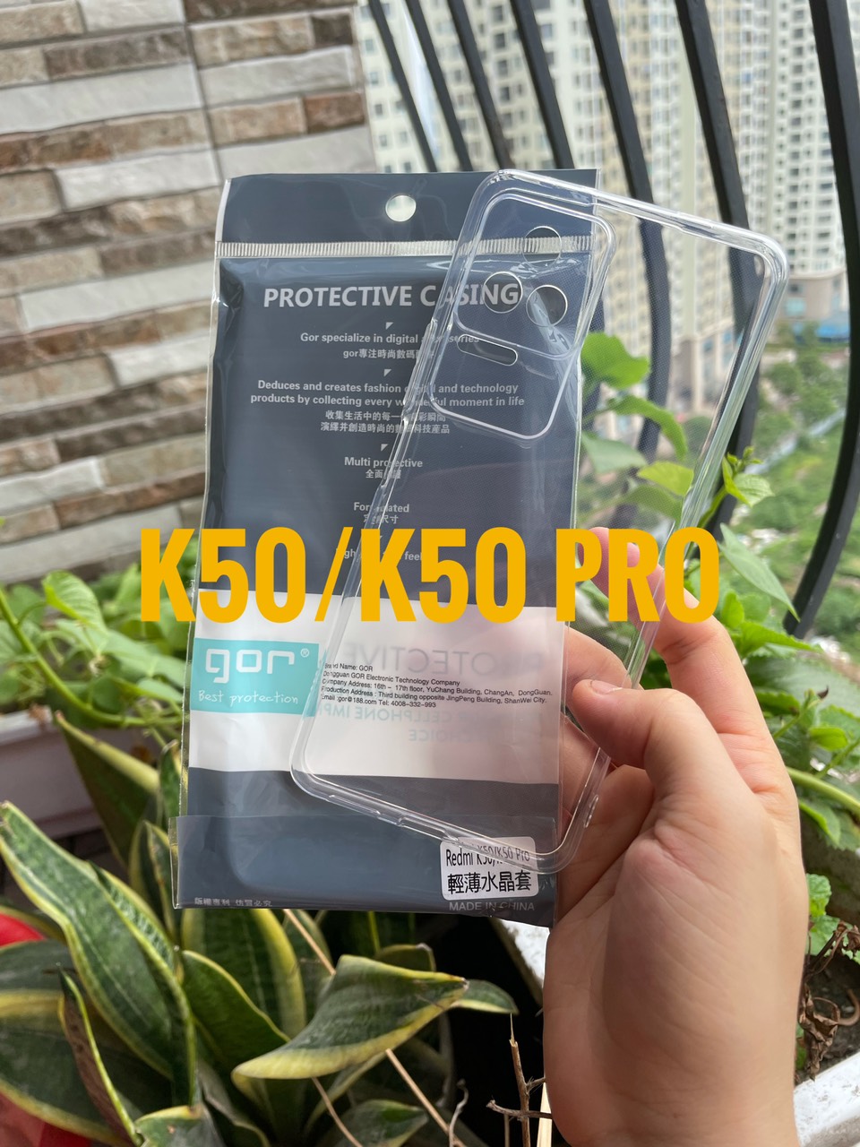 Ốp lưng silicon cho Xiaomi Redmi K50/ K50 Pro dẻo Gor Bảo vệ camera trong suốt Hàng nhập khẩu