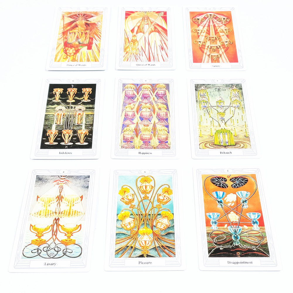 Bộ Bài Thoth Tarot 78 Lá Bài 7x12 Cm Tặng Đá Thanh Tẩy