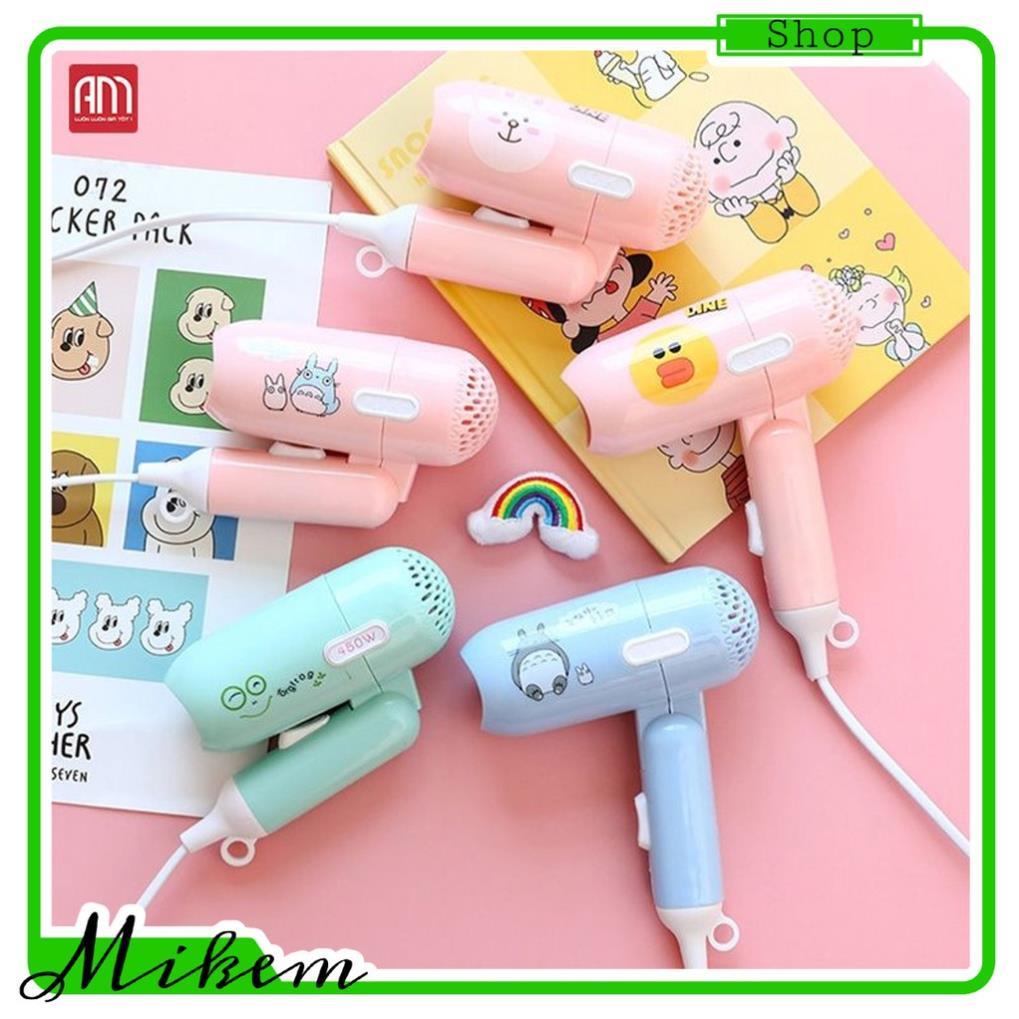 Máy sấy tóc mini gấp gọn 1000W có 2 chế độ thích hợp để mang đi du lịch (PD4257)
