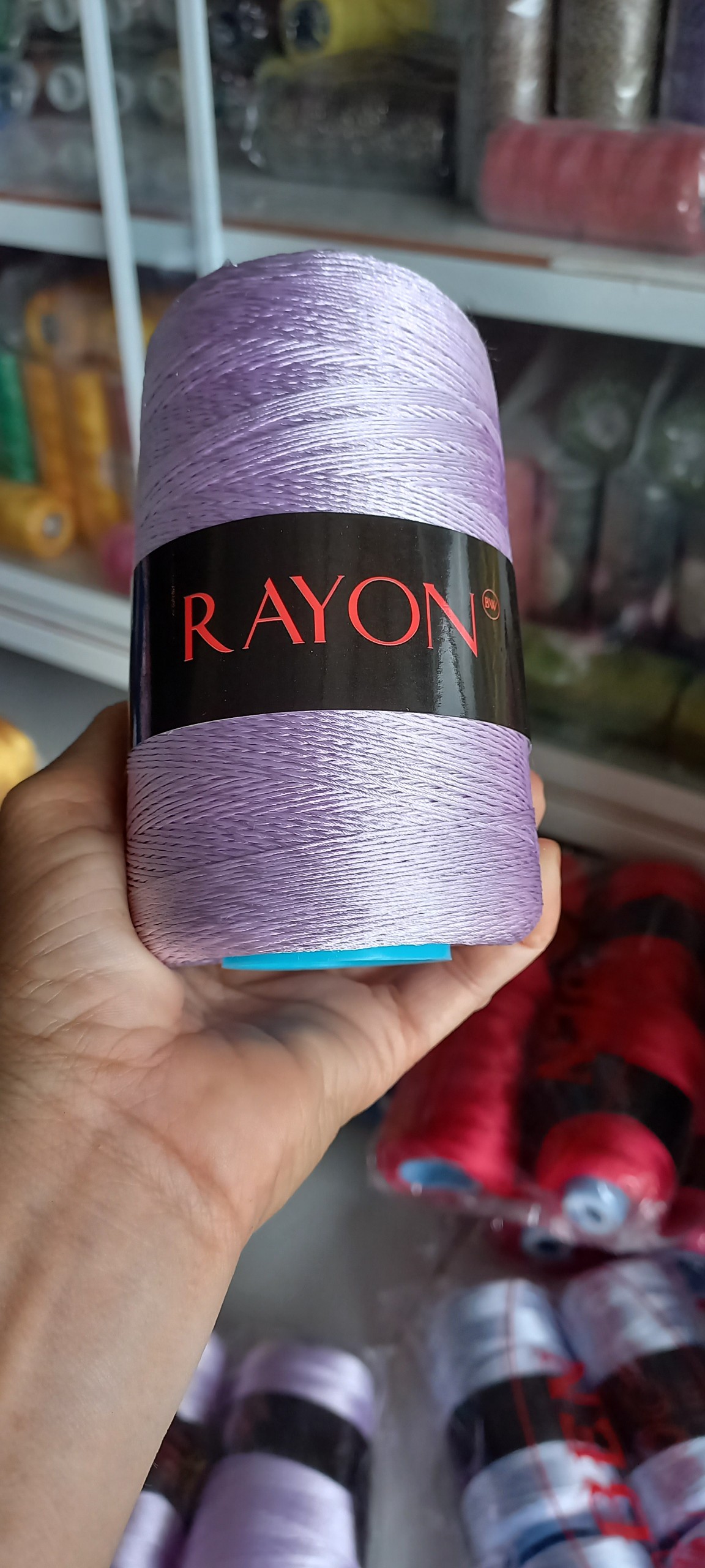Sợi rayon dùng trong đan móc màu số 8