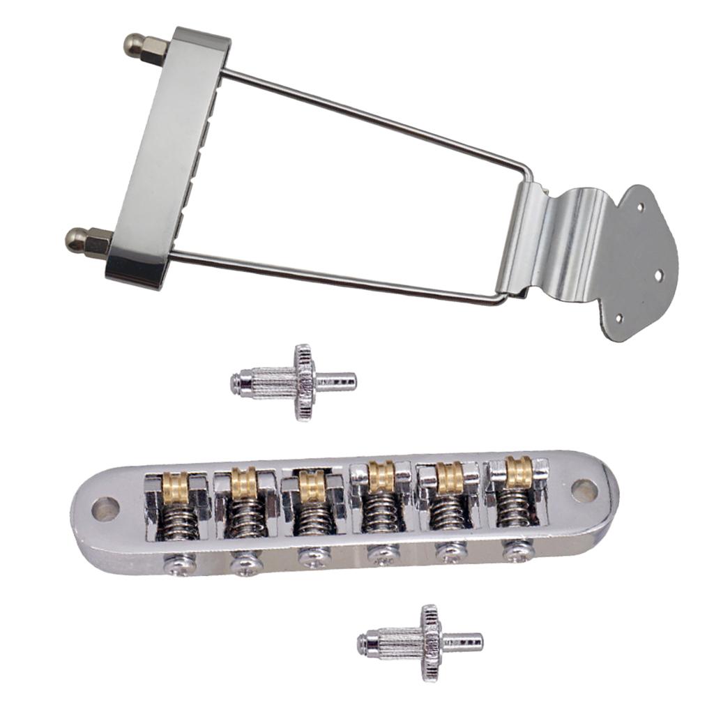 6 Dây Điện Vàng Con Lăn Yên Ngựa Đàn Guitar Cầu Đàn Guitar Thay Thế Màu Bạc