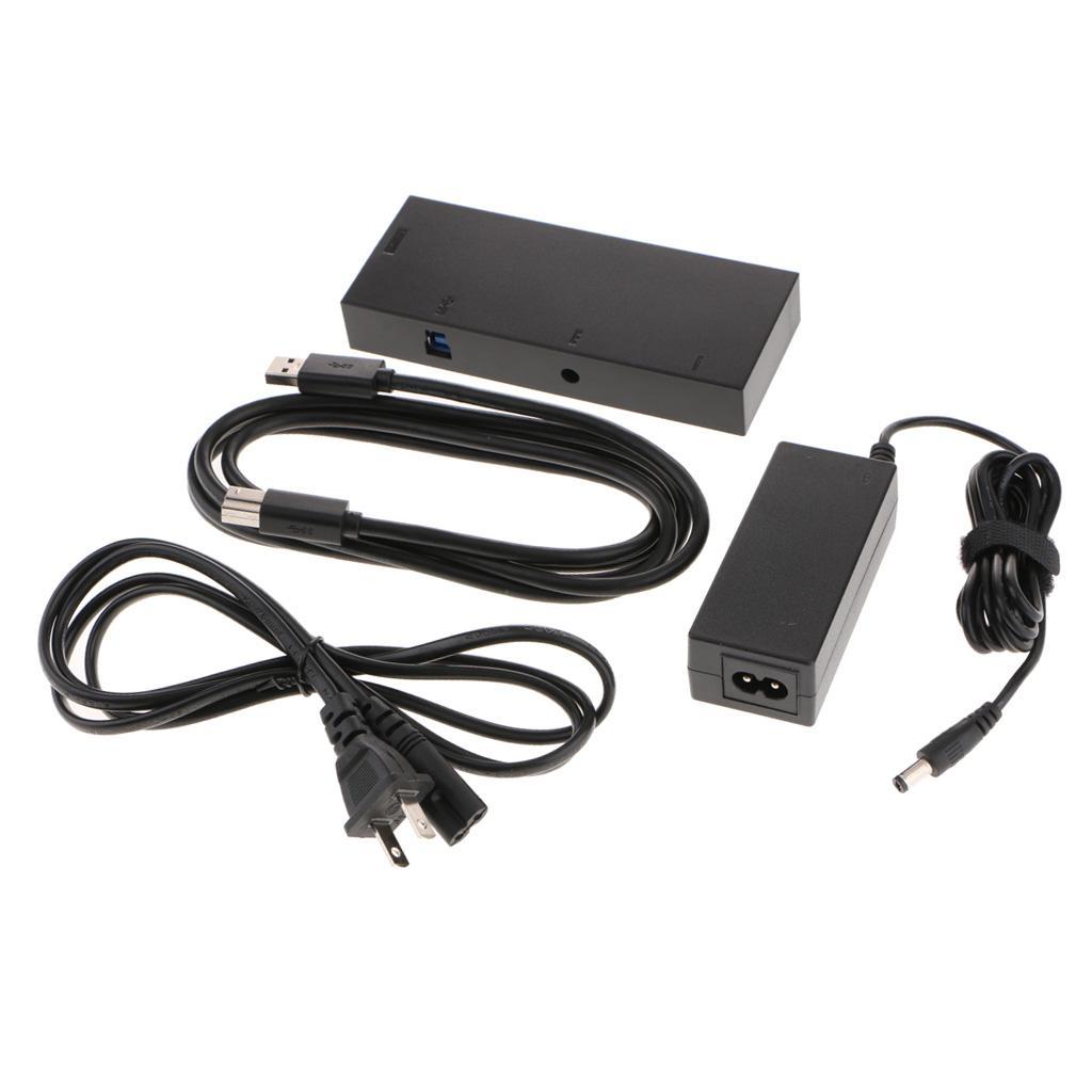 For Microsoft Xbox One S/X Kinect USB Adapter with Hub Cable Power Adapter