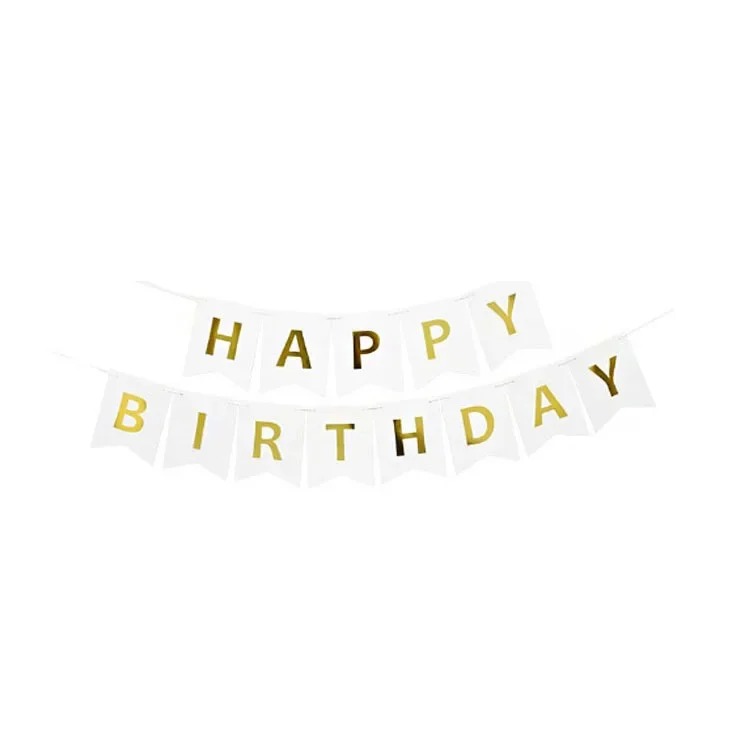 Dây Happy Birthday Đuôi Cá Nhiều Màu