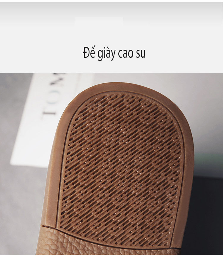 Giày lười - giày đậu Hà Lan nam phong cách Nhật Bản mũi tròn có dây - Mã 8205