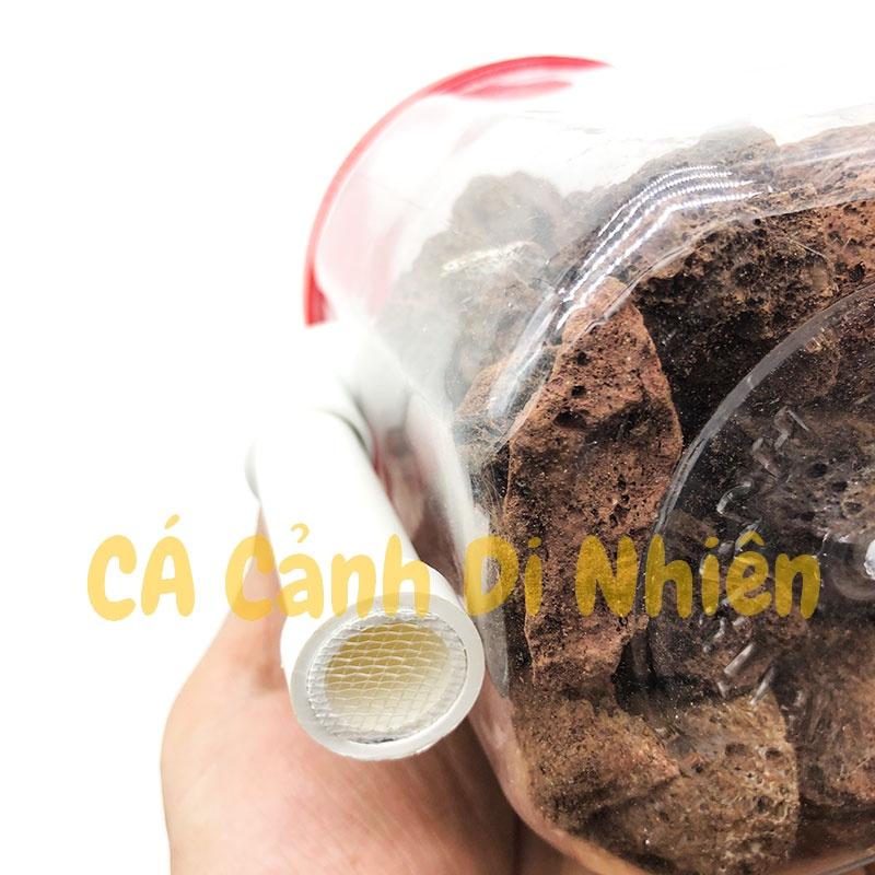 Lọc vi sinh chế airlift cho hồ cá thủy sinh - Lọc sủi chế ống Airlife hộp nhựa