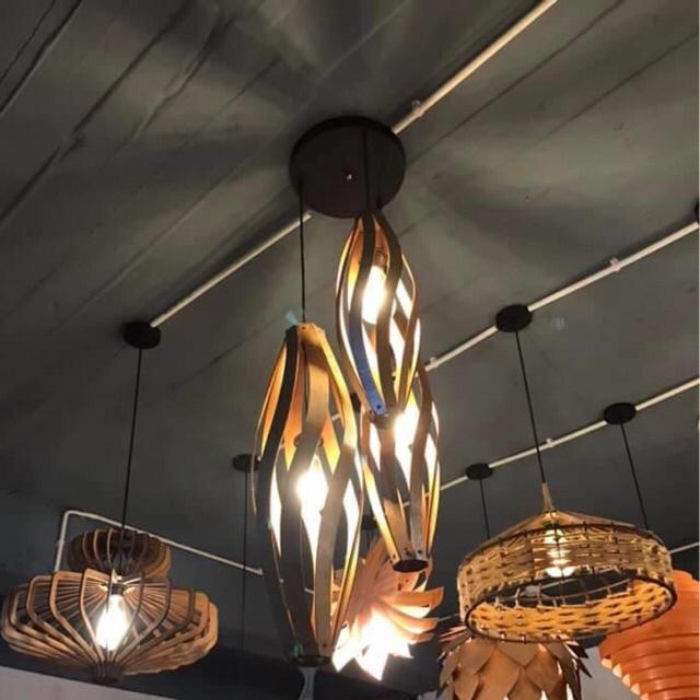 Đèn thả gỗ đẹp