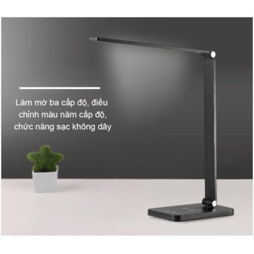 Đèn Bàn LED Artistic Creation Grey tích hợp sạc không dây