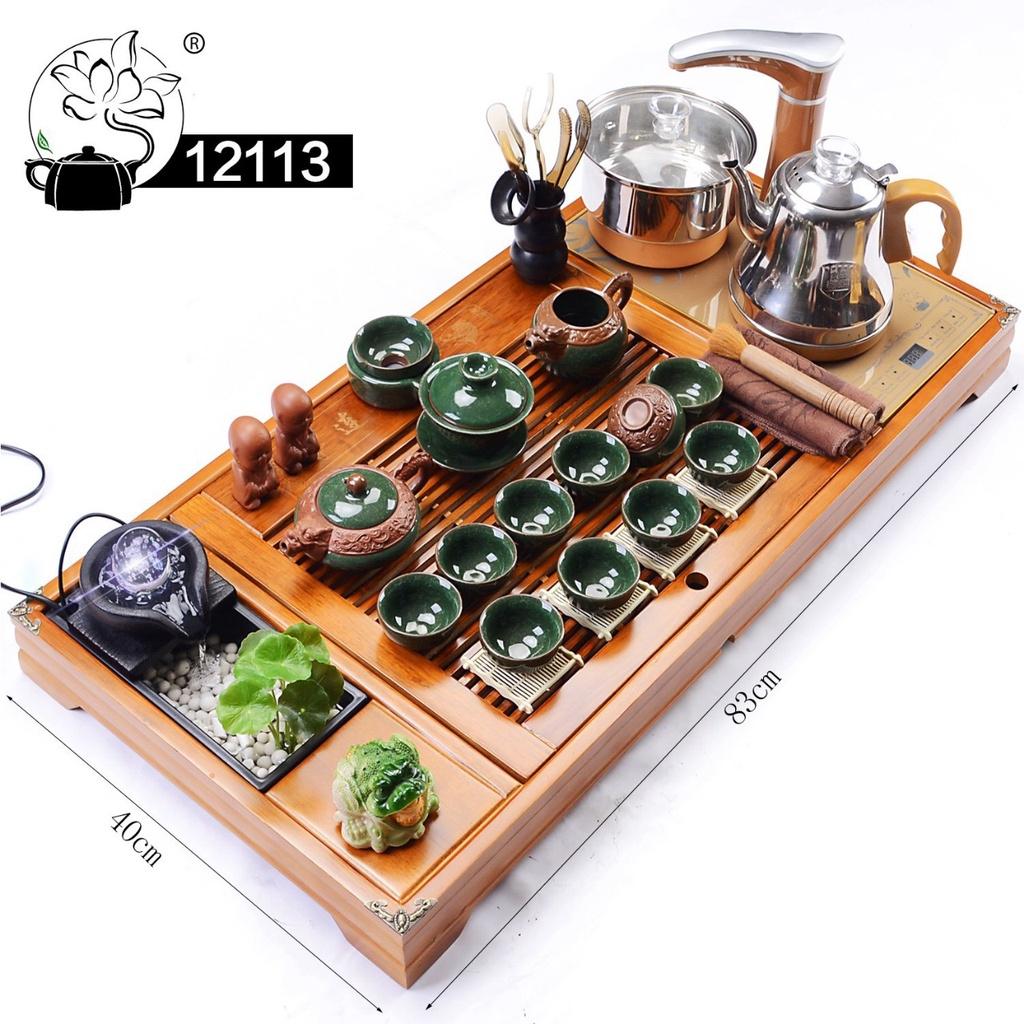 Bàn trà điện mã 121 gỗ thông - bàn trà điện thông minh đa năng - bảo hành 12 tháng - làm quà tặng, quà biếu lịch sự, sang trọng, ý nghĩa.