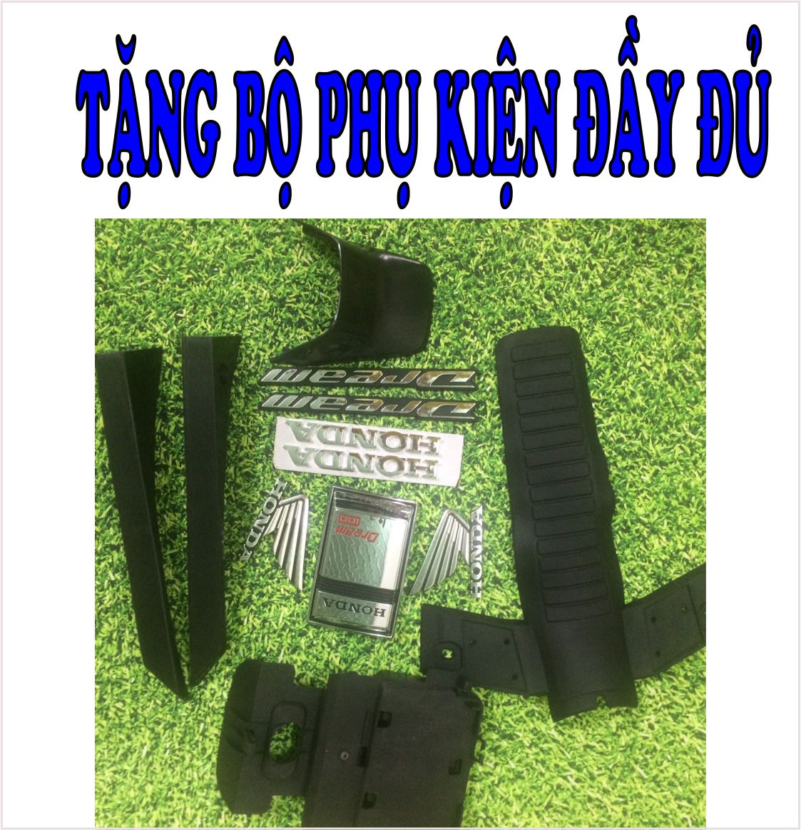 Bộ nhựa dàn áo xe Dream II - Dream Việt - Thái - Tàu - màu XANH TÍM