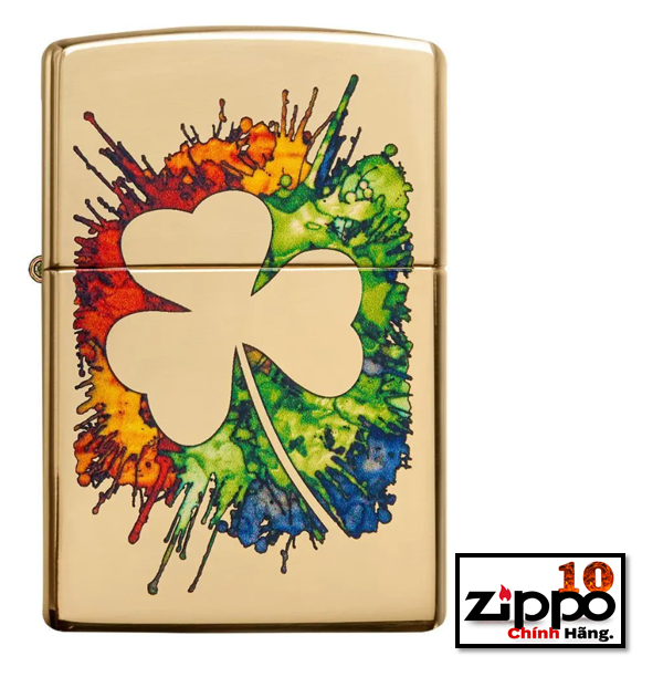 Bật lửa Zippo 49125 Graffiti Clover Design - Chính hãng 100%