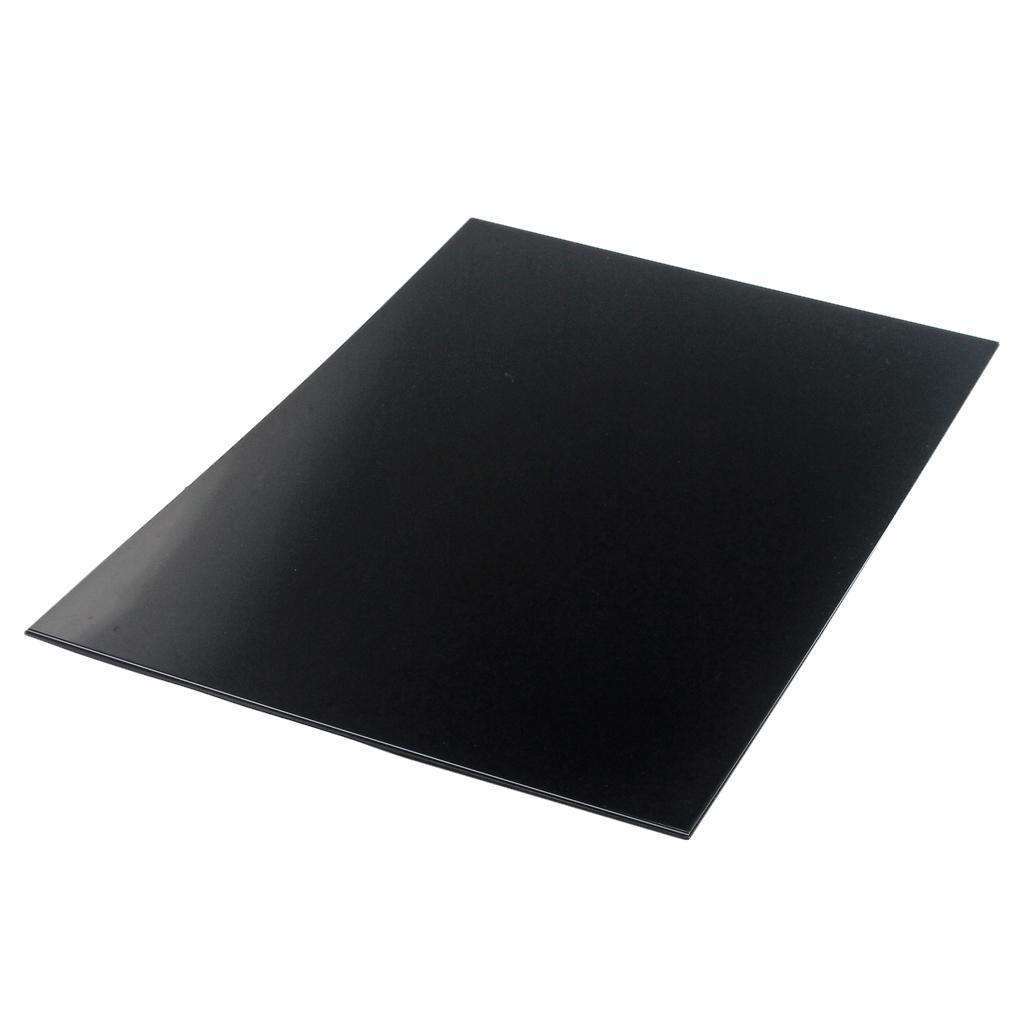 3 Pieces Guitar Blank Scratch Plate Guard Pickguard Material PVC 3-ply Black
