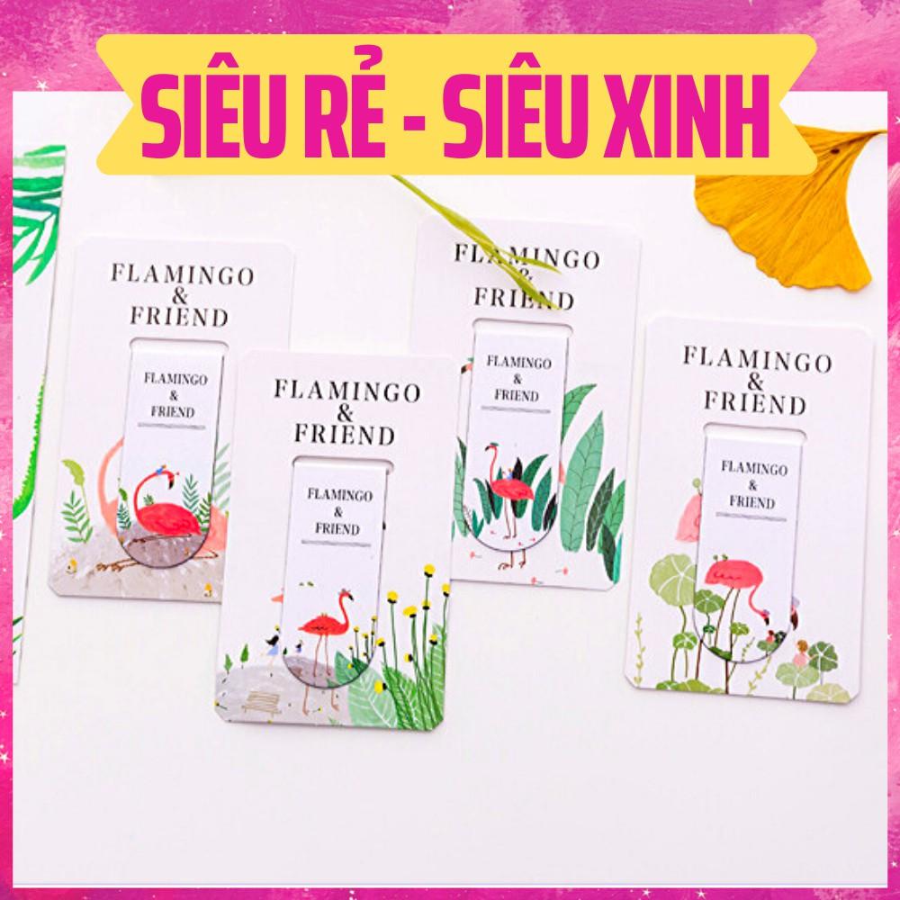 BOOKMARK NAM CHÂM ĐÁNH DẤU TRANG FLAMINGO & FRIEND SIÊU XINH XẮN - A