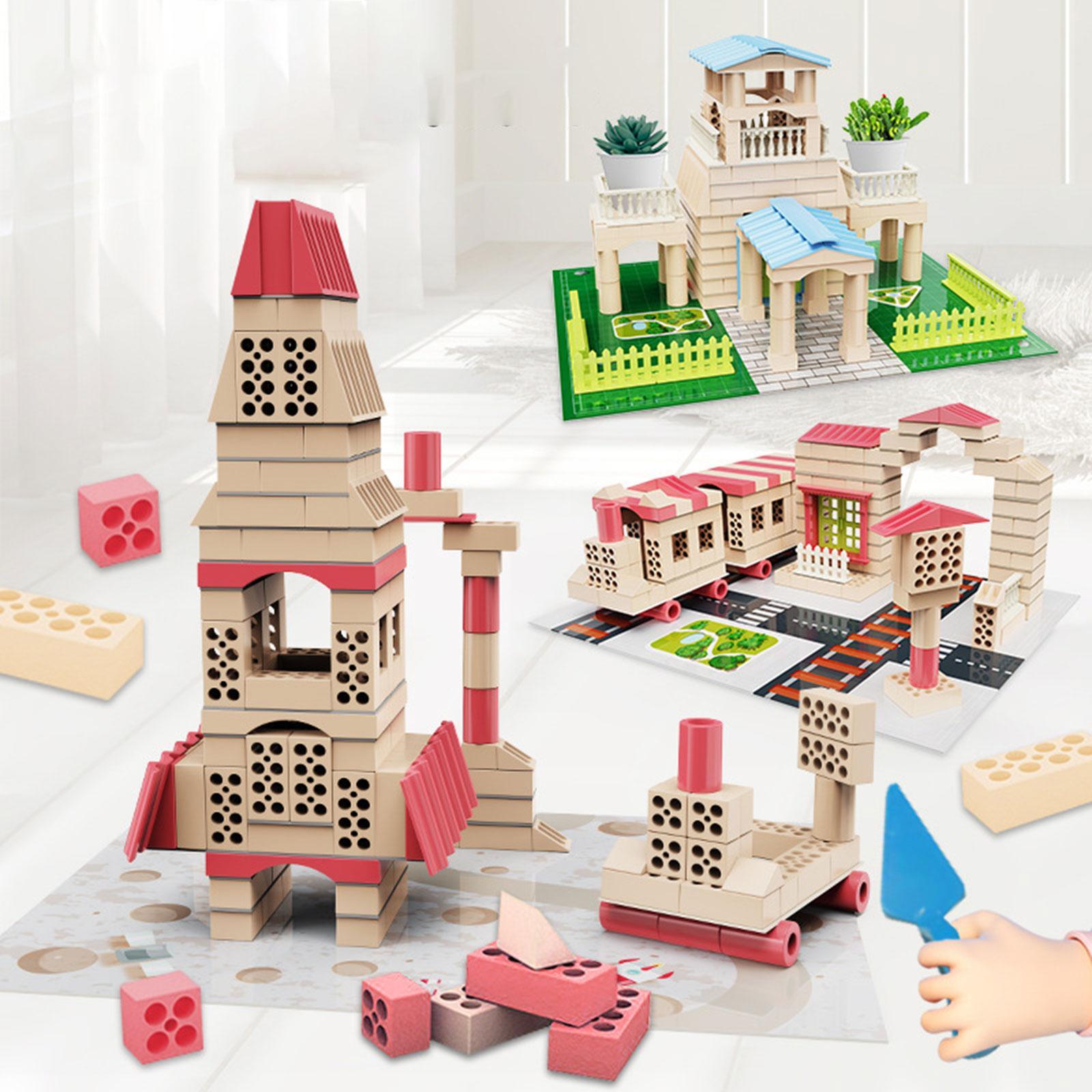 Building Bricks Kits Pile up Brick Creative for Boy Girl Toddlers