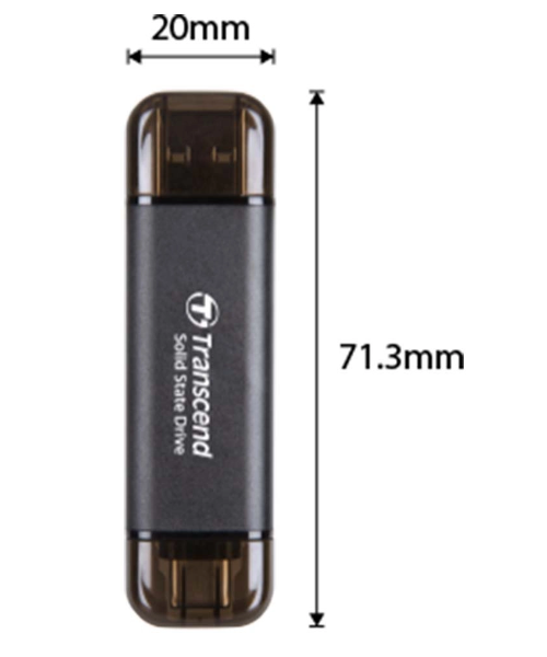 Ổ Cứng Di Động SSD Siêu nhỏ Transcend ESD310 1TB USB 3.2 Gen2x1 TS1TESD310 - Hàng Chính Hãng