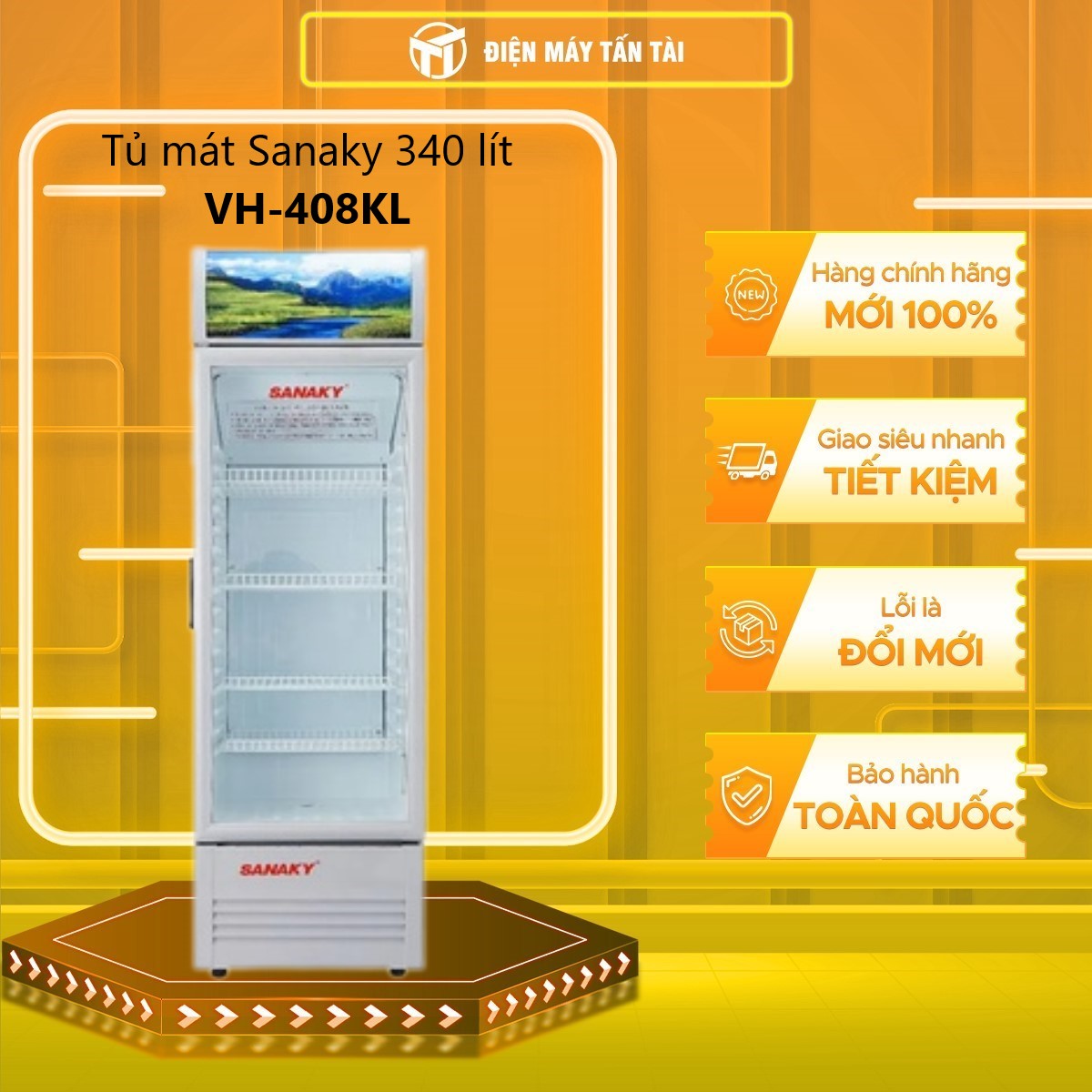 Tủ Mát Sanaky VH-408KL (340L) - Hàng Chính Hãng - Chỉ giao tại HCM