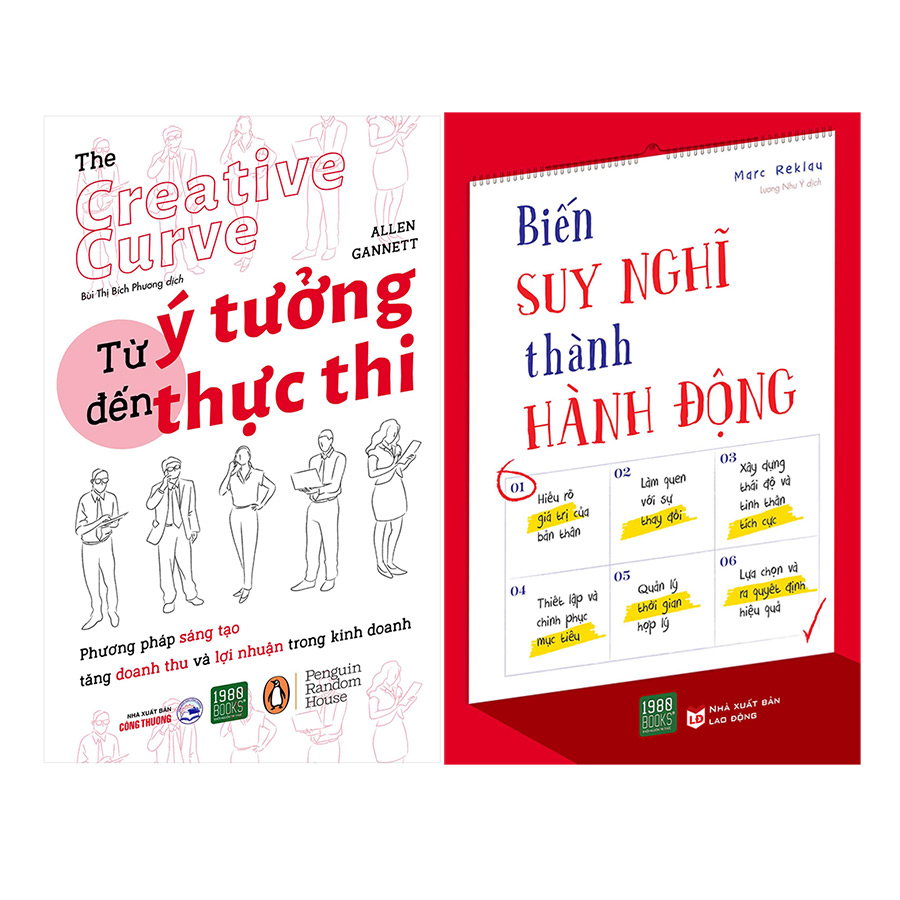 Combo Biến Suy Nghĩ Thành Hành Động + Từ Ý Tưởng Đến Thực Thi