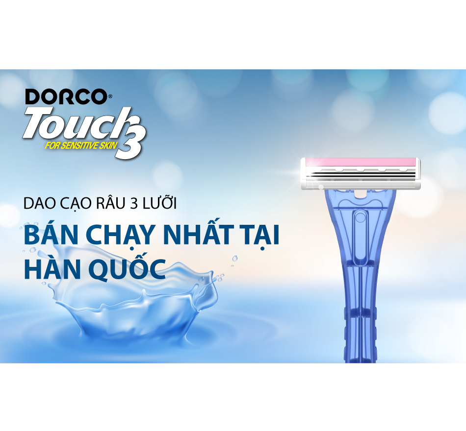 Vỉ 2 dao cạo 3 lưỡi DORCO TP 900 2B