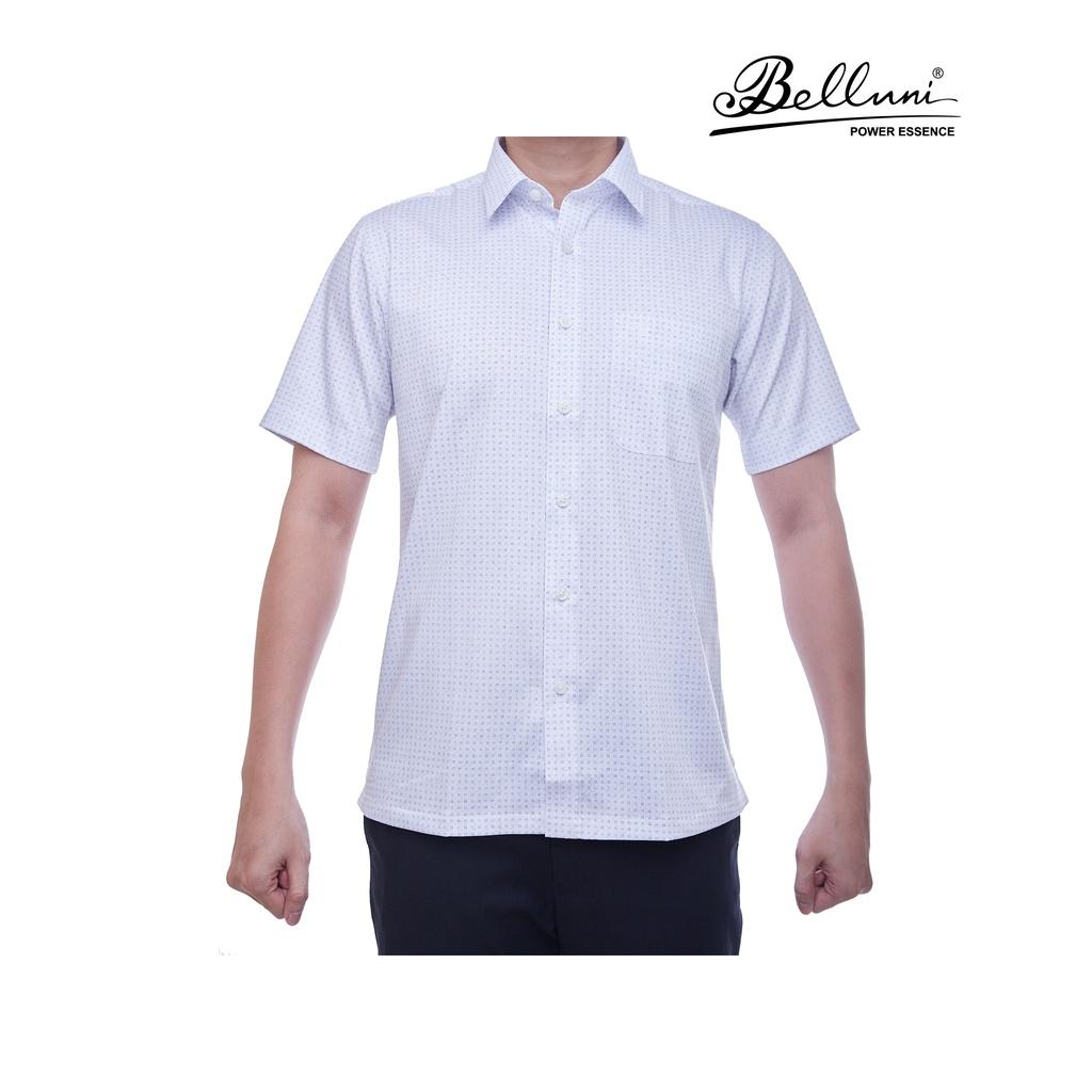 Áo sơ mi nam ngắn tay BELLUNI hoạ tiết in vải tre sang trọng - ABN.BPS.BE.212.W1
