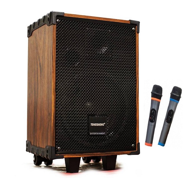 Loa kéo di động karaoke Temeisheng 1042/ Model A10-7 kèm 2 micro loa 3 tấc + Loa Bluetooth KBS-6029/ KBS-6030 - Hàng nhập khẩu