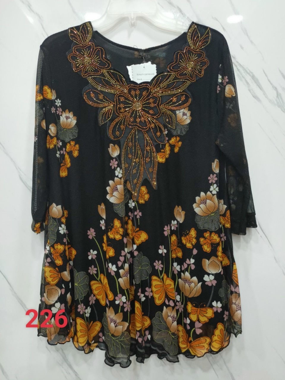 Áo voan thun lưới trung niên 70-95kg