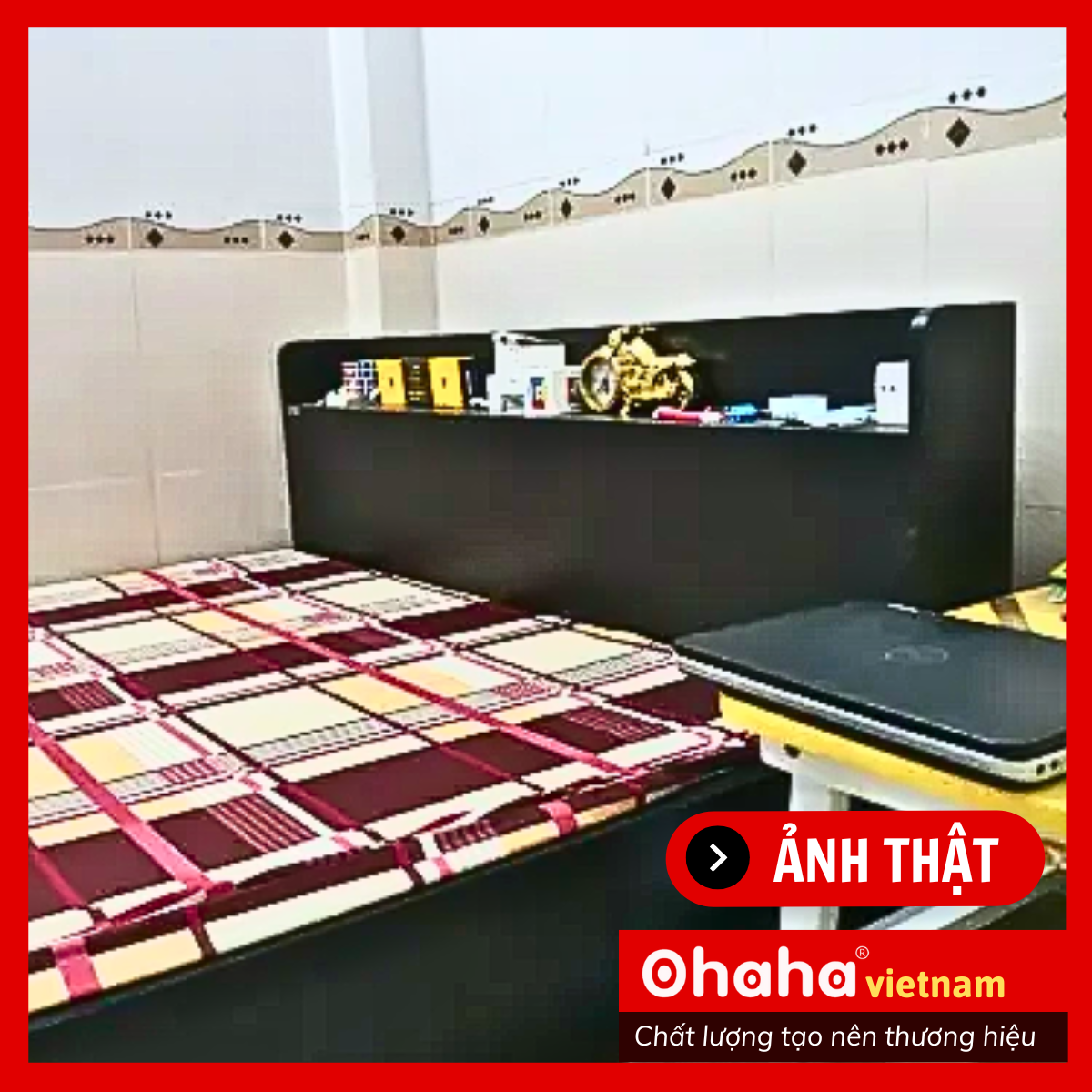 [Kèm Ảnh Thực Tế - Miễn phí vận chuyển &amp; Lắp đặt] Giường ngủ bệt thông minh kiểu Nhật cao cấp gỗ công nghiệp Ohaha - GB013
