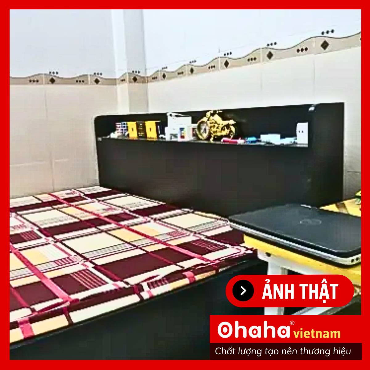 GIƯỜNG NGỦ BỆT KIỂU NHẬT TATAMI GỖ CÔNG NGHIỆP OHAHA - GB013