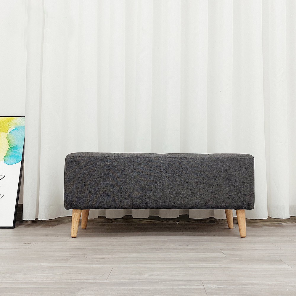 Ghế Đôn Dài Chân Gỗ Sồi Chắc Chắn Phong Cách Hiện Đại AC10