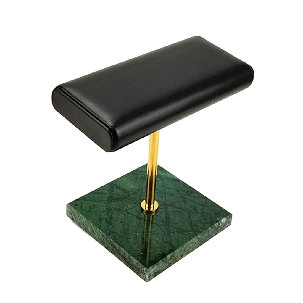 Premium Stable Marble & PU Leather Watch Holder Display Stand for Showcase Exposition