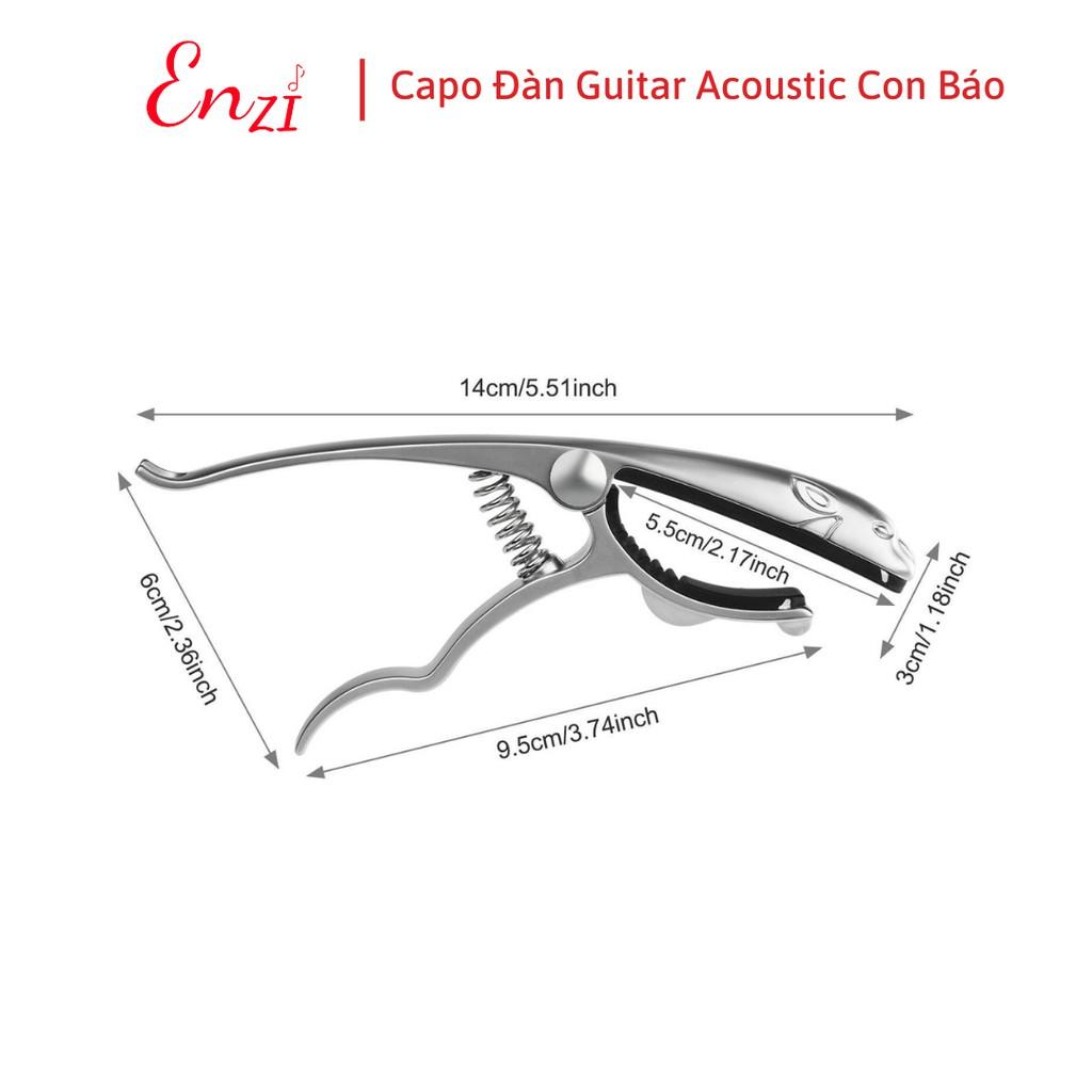 Capo guitar acoustic Con Báo cao cấp dành cho đàn guitar dây sắt Enzi