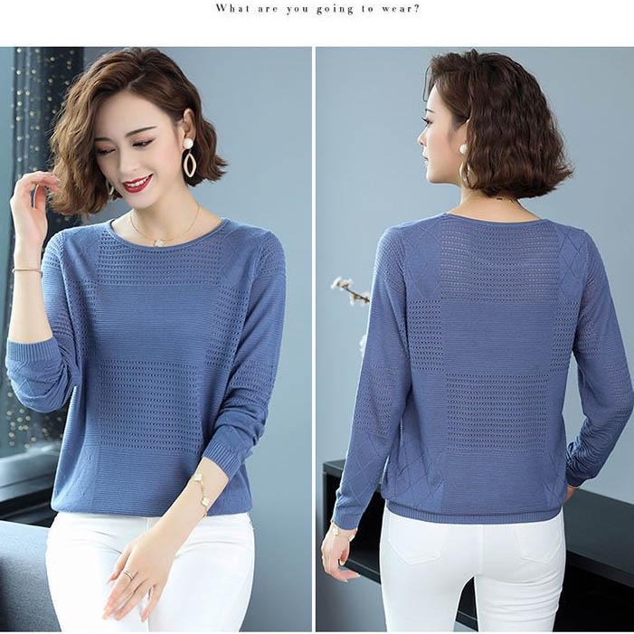 Áo Len Nữ Dài Tay Bo Gấu Nhiều Màu Đủ Size