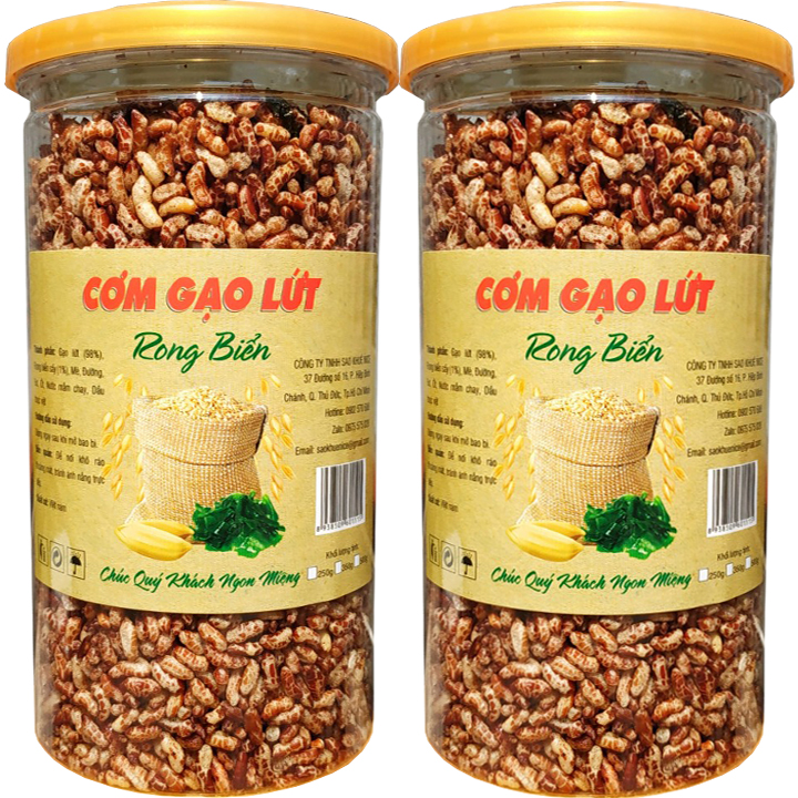 COMBO 2 HŨ CƠM GẠO LỨT RONG BIỂN THƠM NGON