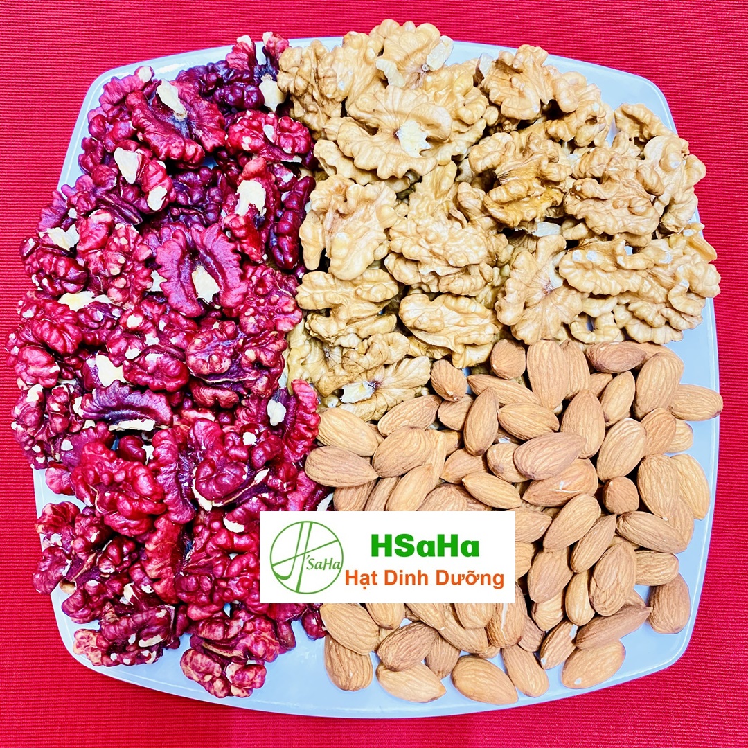 Mix Hạt Dinh Dưỡng Tách Vỏ 3 Loại Nhập Khẩu Mỹ HSaHa