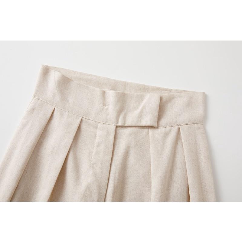 QUẦN BAGGY LINEN KEM