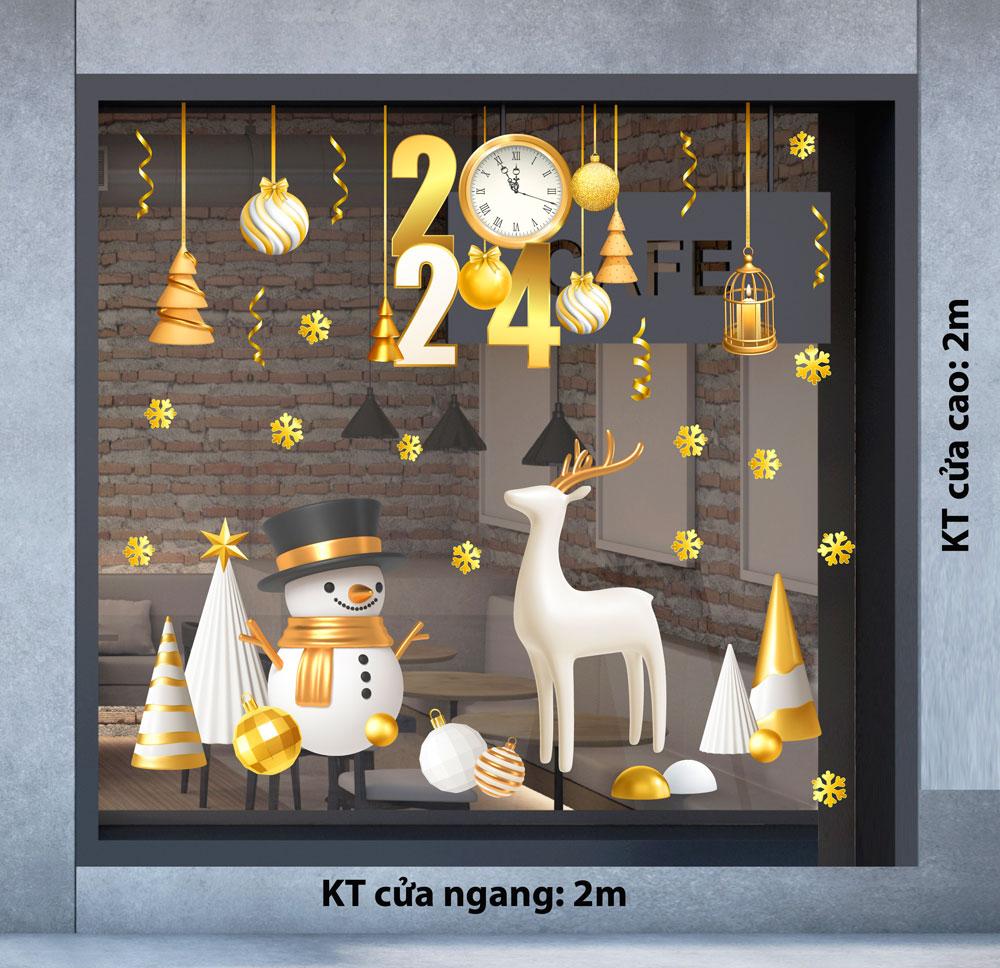 Decal trang trí NOEL 2024 combo số 41