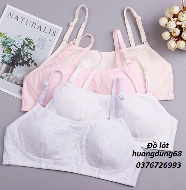 Bra / Áo Lá Nữ Sinh Cotton Hình Tháp Xuất Đông Âu Hàng Loại Đẹp.