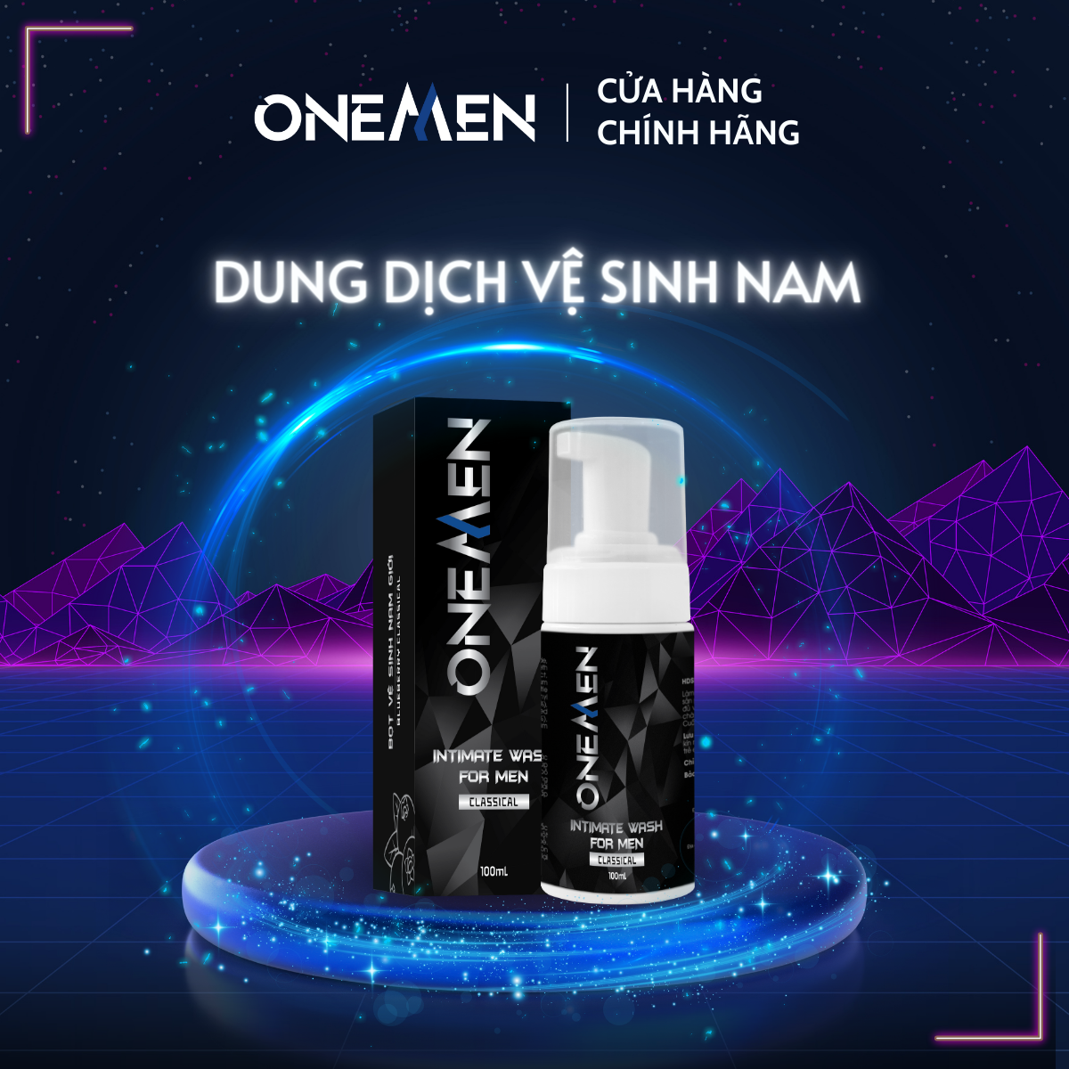 Bọt Vệ Sinh Nam Giới OneMen Dung Dịch Vệ Sinh Nam Tạo Bọt (100ml) Hương Nước Hoa Unisex