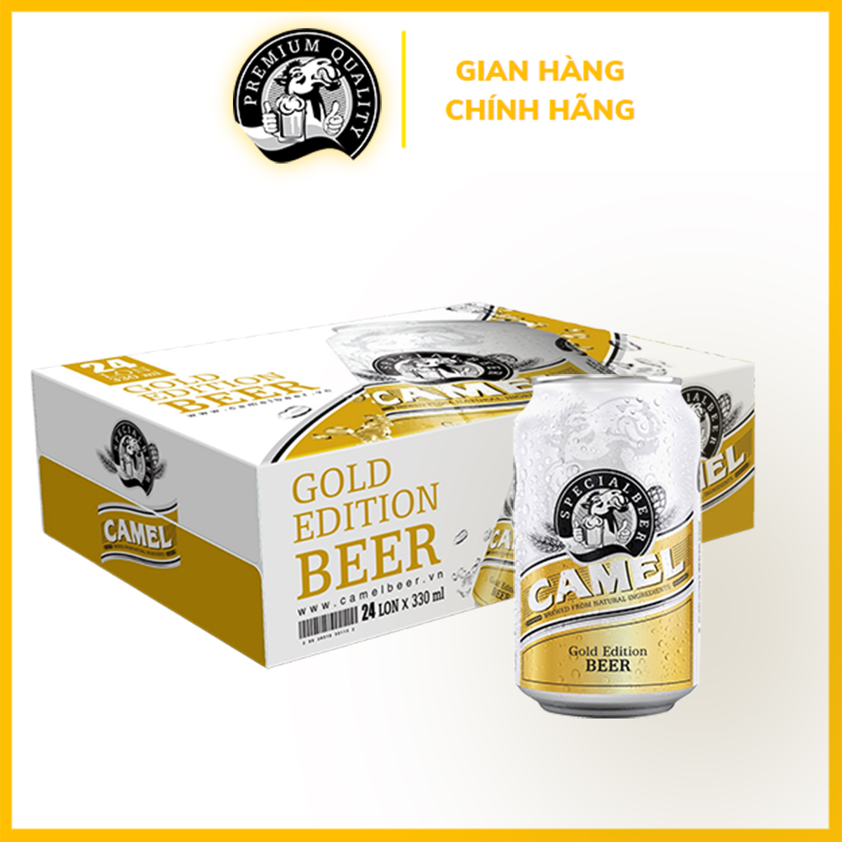 Bia Camel Special (Vàng) 4.9% - Thùng 24 lon x 330ml