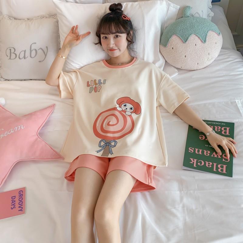 Đồ bộ nữ cộc tay mặc nhà thời trang mới nhất - Chất liệu Cotton cao cấp - mã BC-01