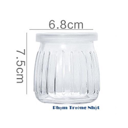 Hũ thủy tinh, hũ puddinh, hũ sữa Chua 200ml Nắp nhựa | Hũ Thủy Tinh Sữa Chua Nắp Nhựa
